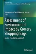 Cover: Assessment of Environmental Impact by Grocery Shopping Bags - Springer