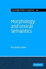 Cover: Morphology and Lexical Semantics - Cambridge University Press