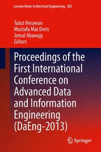 Enlarge image Cover: Proceedings of the First International Conference on Advanced Data and Information Engineering (DaEng-2013) - Springer