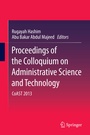 Cover: Proceedings of the Colloquium on Administrative Science and Technology - Springer