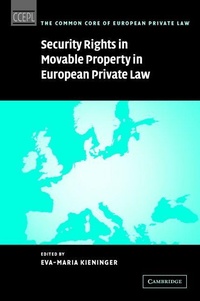 Enlarge image Cover: Security Rights in Movable Property in European Private Law - Cambridge University Press