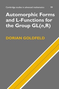 Abbildung von: Automorphic Forms and L-Functions for the Group GL(n,R) - Cambridge University Press