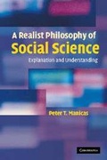 Cover: A Realist Philosophy of Social Science - Cambridge University Press