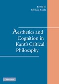Cover: Aesthetics and Cognition in Kant's Critical Philosophy - Cambridge University Press