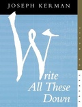 Cover: Write All These Down - University of California Press