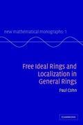Cover: Free Ideal Rings and Localization in General Rings - Cambridge University Press