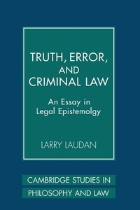 Enlarge image Cover: Truth, Error, and Criminal Law - Cambridge University Press