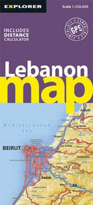 Abbildung von: Lebanon Road Map - Explorer Publishing