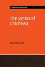 Cover: The Syntax of Chichewa - Cambridge University Press
