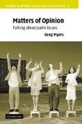 Cover: Matters of Opinion - Cambridge University Press