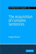 Cover: The Acquisition of Complex Sentences - Cambridge University Press