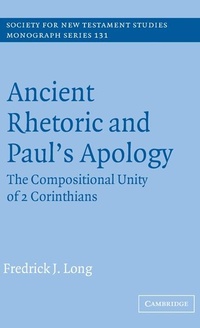 Enlarge image Cover: Ancient Rhetoric and Paul's Apology - Cambridge University Press
