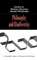 Cover: Philosophy and Biodiversity - Cambridge University Press