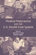 Cover: Medical Malpractice and the U.S. Health Care System - Cambridge University Press
