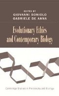 Cover: Evolutionary Ethics and Contemporary Biology - Cambridge University Press