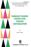 Cover: Zambians Talking - University of Zambia Press