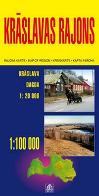 Abbildung von: Kraslavas Region - Jana Seta Map Publishers Ltd