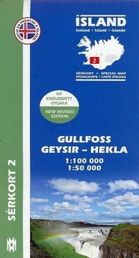 Abbildung von: Gullfoss - Geysir - Hekla - Iceland Trekking & Driving Map 2 - 1:100 000 & 1:50 000 2018 - Mal Og Menning,Iceland