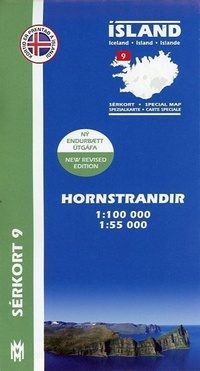 Abbildung von: Island Serkort 09 Hornstrandir 1 : 100 000 / 1 : 55 000 - Mál og menning