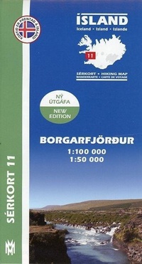 Abbildung von: Island Serkort 11 Borgarfjordur 1 : 100 000 - Mál og menning