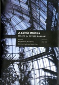 Cover: A Critic Writes - University of California Press