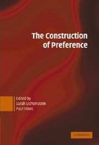 Enlarge image Cover: The Construction of Preference - Cambridge University Press