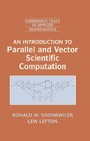 Cover: An Introduction to Parallel and Vector Scientific Computation - Cambridge University Press