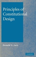 Cover: Principles of Constitutional Design - Cambridge University Press