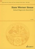 Cover: Richard Wagnersche Klavierlieder - Schott