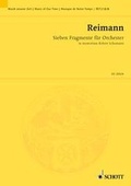 Cover: Sieben Fragmente f&uuml;r Orchester - Schott