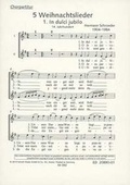 Cover: 5 Weihnachtslieder - Schott