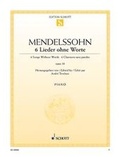 Cover: 6 Lieder ohne Worte - Schott