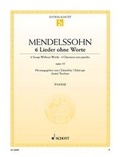 Cover: 6 Lieder ohne Worte - Schott