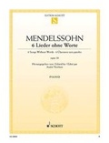 Cover: 6 Lieder ohne Worte - Schott