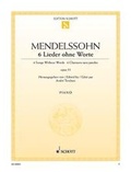 Cover: 6 Lieder ohne Worte - Schott