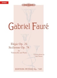 Abbildung von: Elégie c-Moll op. 24 · Sicilienne g-Moll op. 78 - Faber Music GmbH
