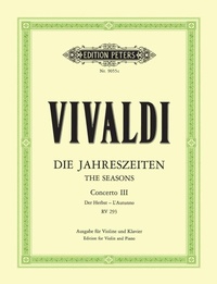 Abbildung von: Die Jahreszeiten: Konzert für Violine, Streicher und Basso continuo F-dur op. 8 Nr. 3 RV 293 "Der Herbst" - Faber Music GmbH