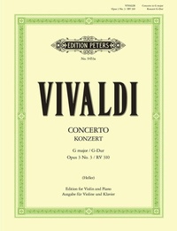 Abbildung von: Konzert für Violine, Streicher und Basso continuo G-Dur op. 3 Nr. 3 RV 310 / PV 96 - Faber Music GmbH