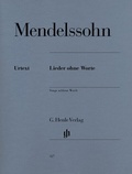 Cover: Felix Mendelssohn Bartholdy - Klavierwerke, Band III - Lieder ohne Worte - Henle, G&uuml;nter