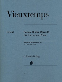 Abbildung von: Henry Vieuxtemps - Violasonate B-dur op. 36 - Henle, Günter