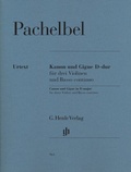 Cover: Johann Pachelbel - Kanon und Gigue D-dur f&uuml;r drei Violinen und Basso continuo - Henle, G&uuml;nter