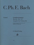 Cover: Carl Philipp Emanuel Bach - Gambensonaten Wq 88, 136, 137 - Henle, G&uuml;nter