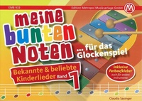 Abbildung von: Meine bunten Noten für das Glockenspiel Kinderlieder Band 1 - Edition Metropol Musik