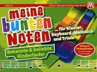 Abbildung von: Meine bunten Noten für Klavier, Keyboard, Melodica und Triola - Edition Metropol Musik