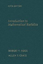 Cover: Introduction to Mathematical Statistics - Prentice Hall