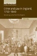 Cover: Crime and Law in England, 1750-1840 - Cambridge University Press