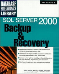 Abbildung von: SQL Server 2000 Backup and Recovery - Osborne/McGraw-Hill