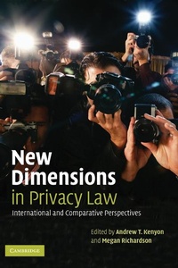 Abbildung von: New Dimensions in Privacy Law - Cambridge University Press