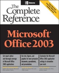 Enlarge image Cover: Microsoft Office 2003: The Complete Reference - McGraw-Hill Professional