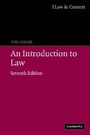 Cover: An Introduction to Law - Cambridge University Press